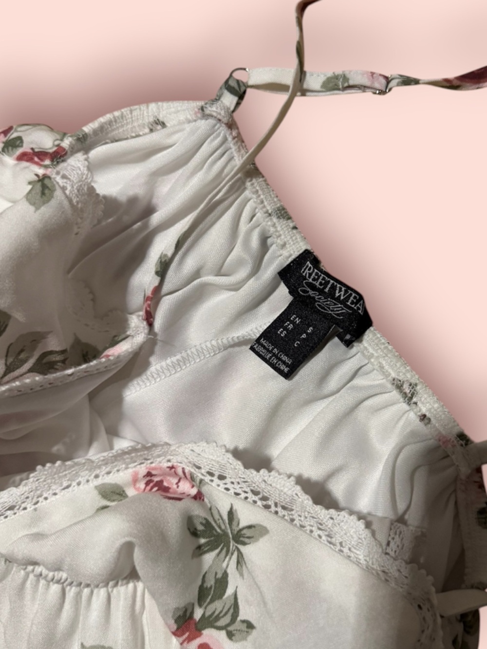 White Floral Tiered Maxi Dress - Picture 3 of 4
